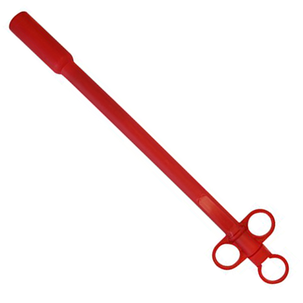 (WI-2112) PLASTIC BOVINE BALLING GUN RED????