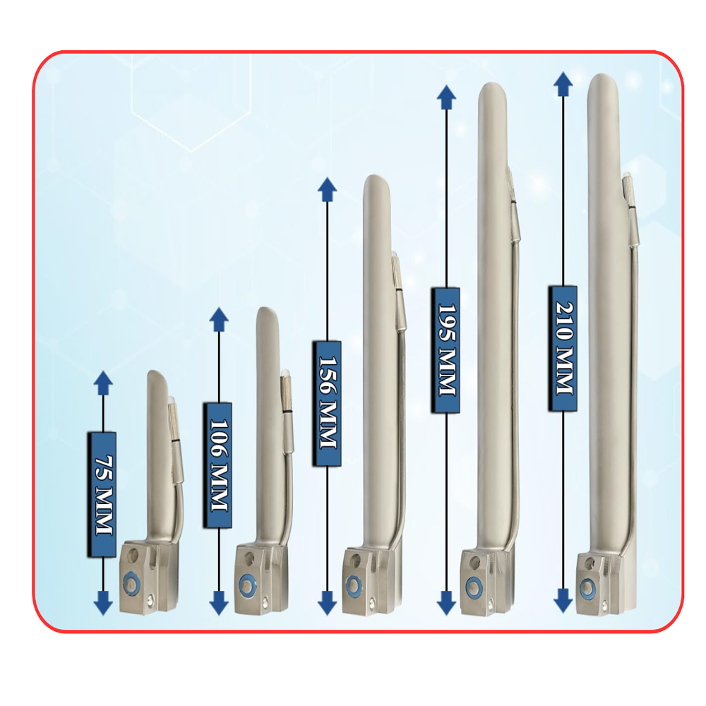 (WI-3272) Vet Miller Conventional Laryngoscope Blades Set