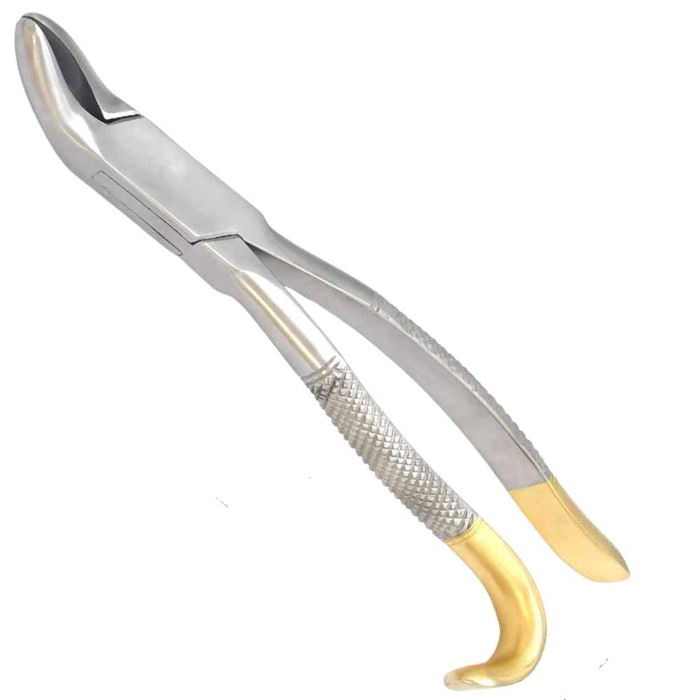 (WI-15008) TOOTH FORCEP CURVED HANDLE  ????