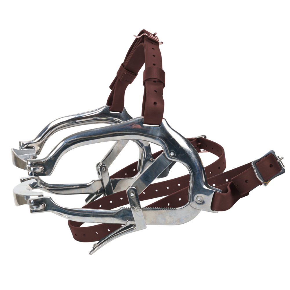 (WI-414) MOUTH GAG FOR HORSE WITH STRONG LEATHER STRAP????