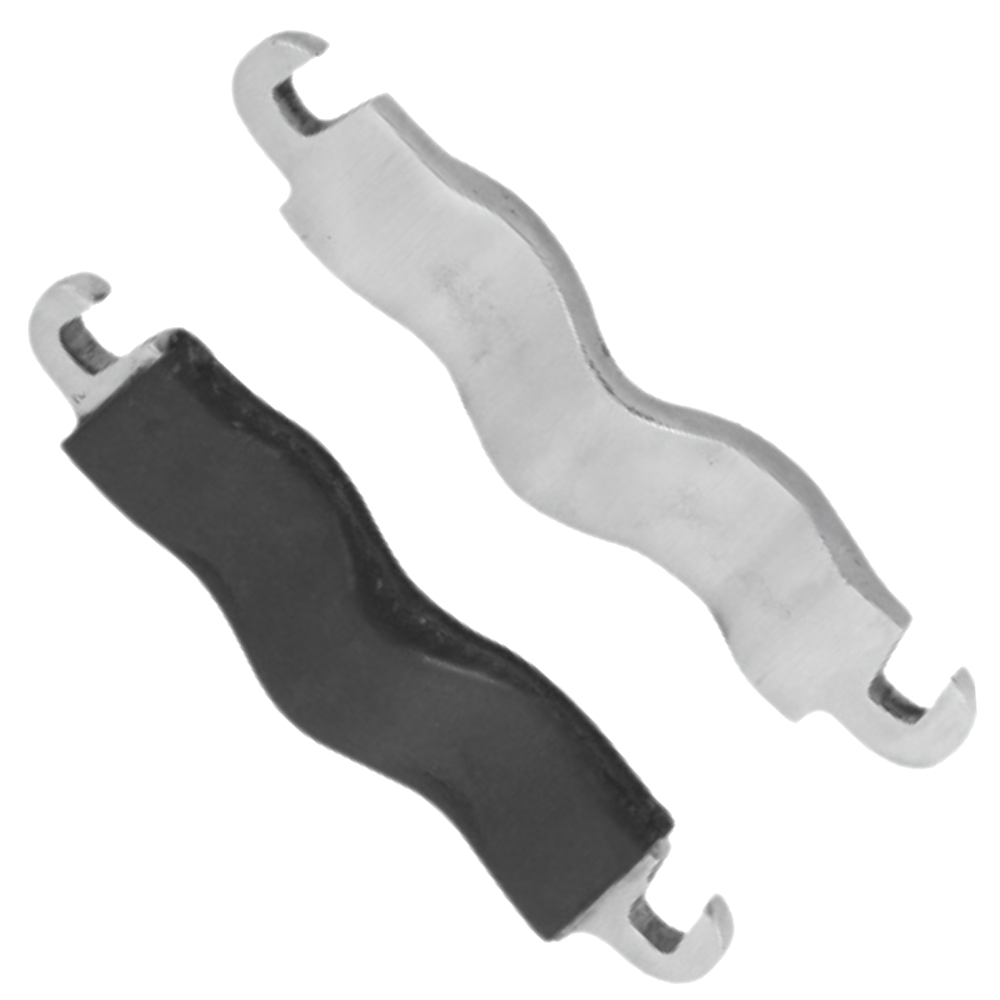 (WI-409) SPARE PLATES,(2)LEATHER COVERED,FOR MOUTH SPECULUM????