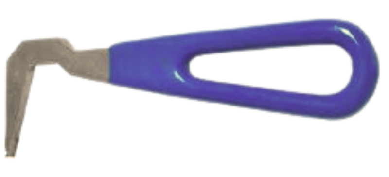 (WI-1386) HOOF CLEANER WITH RUBBER GRIP (CS/Nickel Plated)????