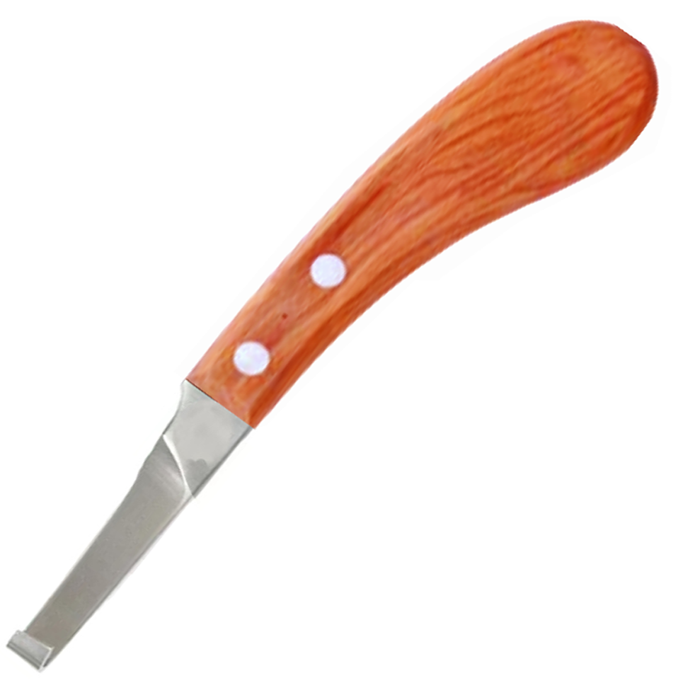 (WI-1241-L)HOOF KNIFE ECONOMY BLADE, WHITE WOOD HANDLE????????????