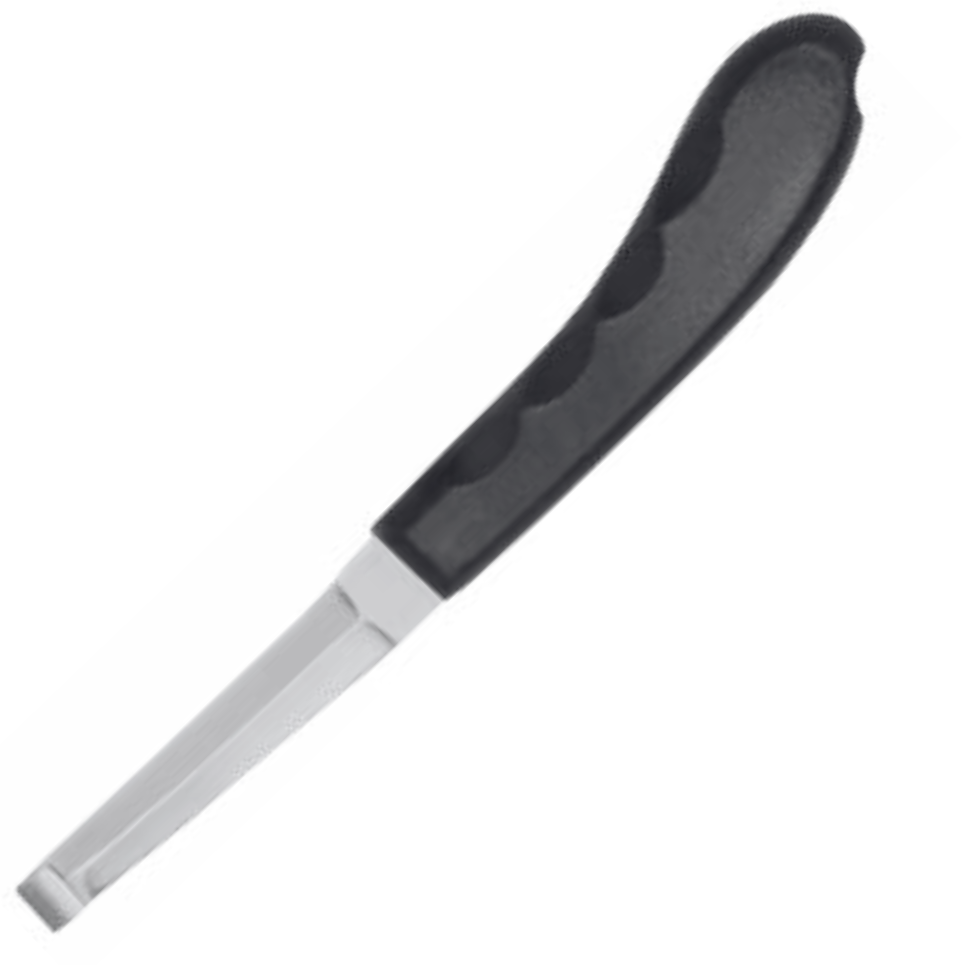 (WI-1250) HOOF KNIFE WIDE DOUBLE SIDED,PLASTIC WOOD HANDLE ????????????