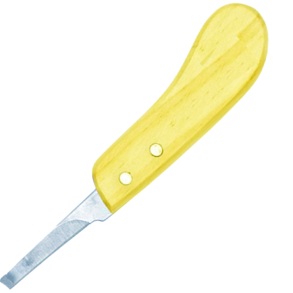 (WI-1252-R) HOOF KNIFE NARROW BLADE,WHITE WOOD HANDLE ????????????