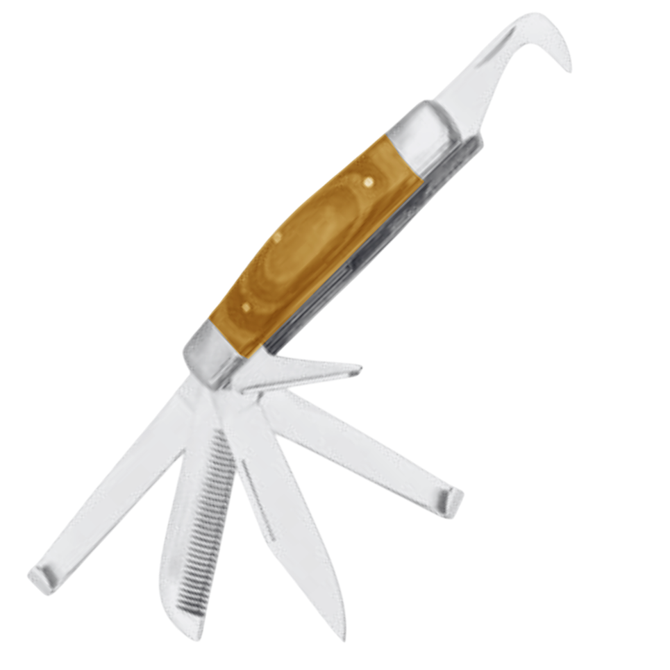 (WI-1283) HORSEMAN KNIFE 5 BLADE FOLDING ????