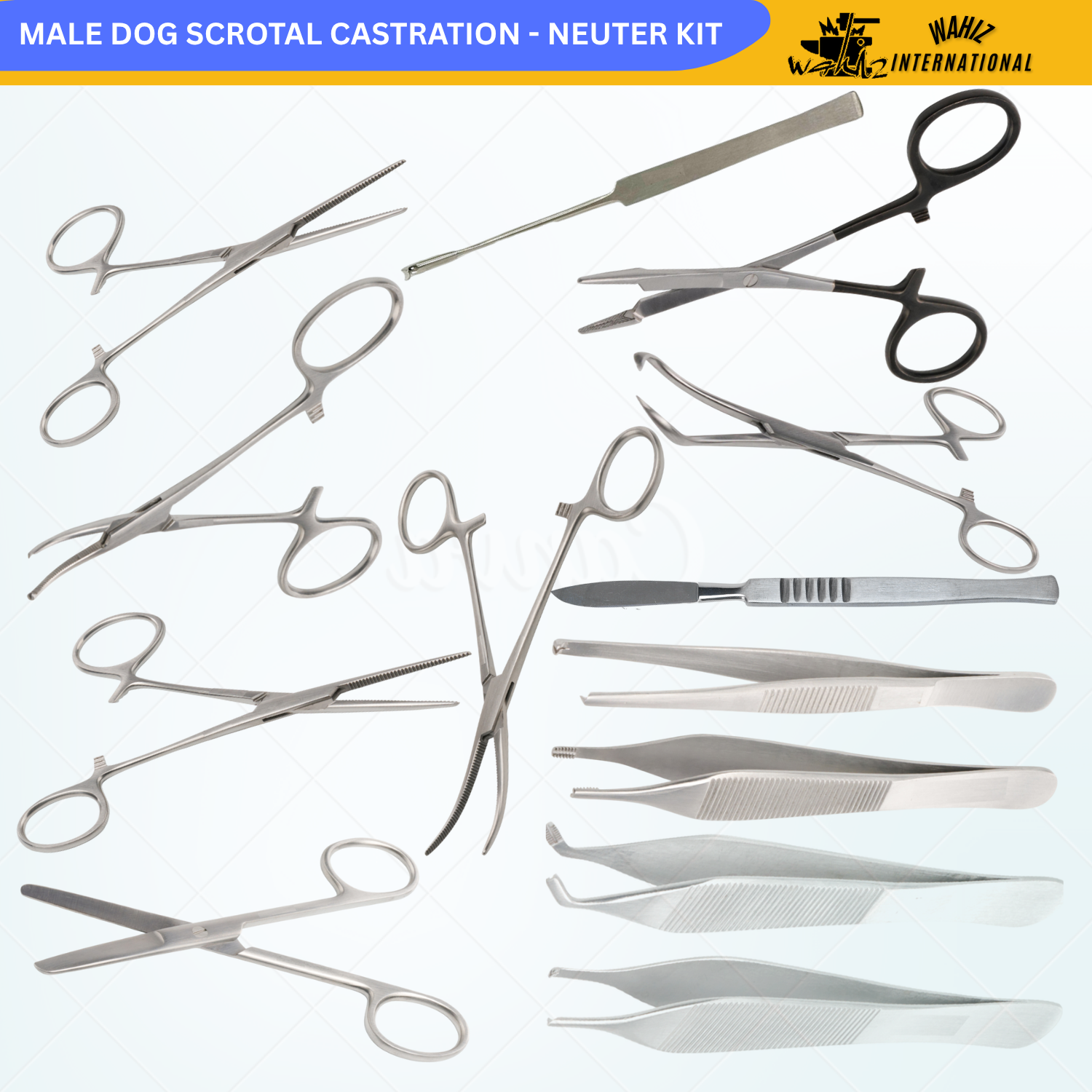(WI-3242) MALE DOG SCROTAL CASTRATION – NEUTER KIT✂