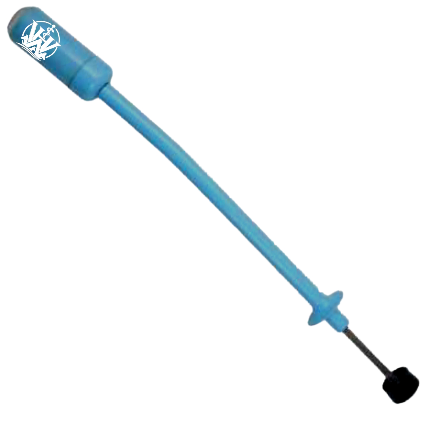 (WI-2125) SHEEP BOLUS APPLICATOR CURVED  POWDWR RUBBER HEAD/BLUE &amp; NAVY COLOR