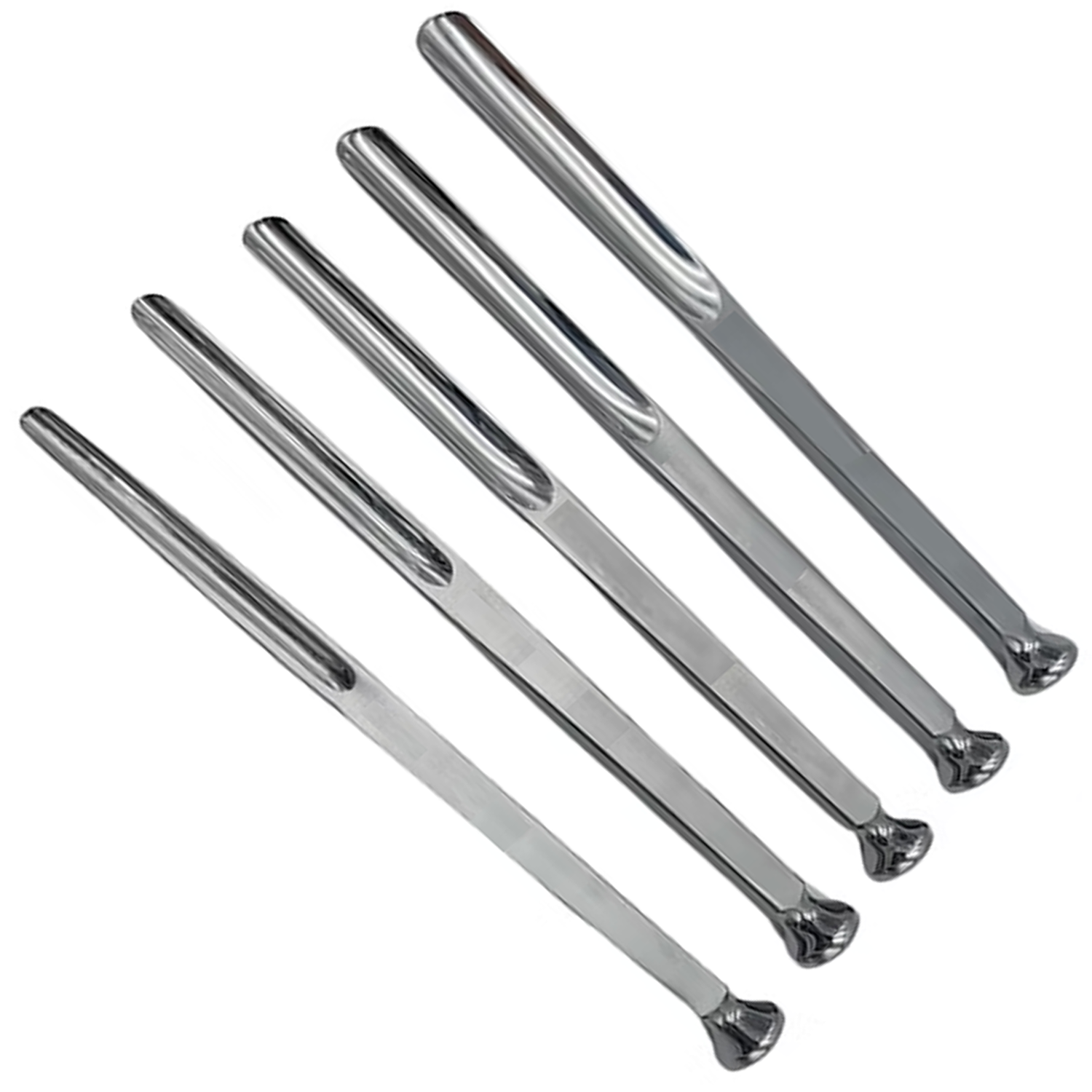 (WI-16005) SET OF 5 ROUND-TIPPED HAMMERING GOUGES