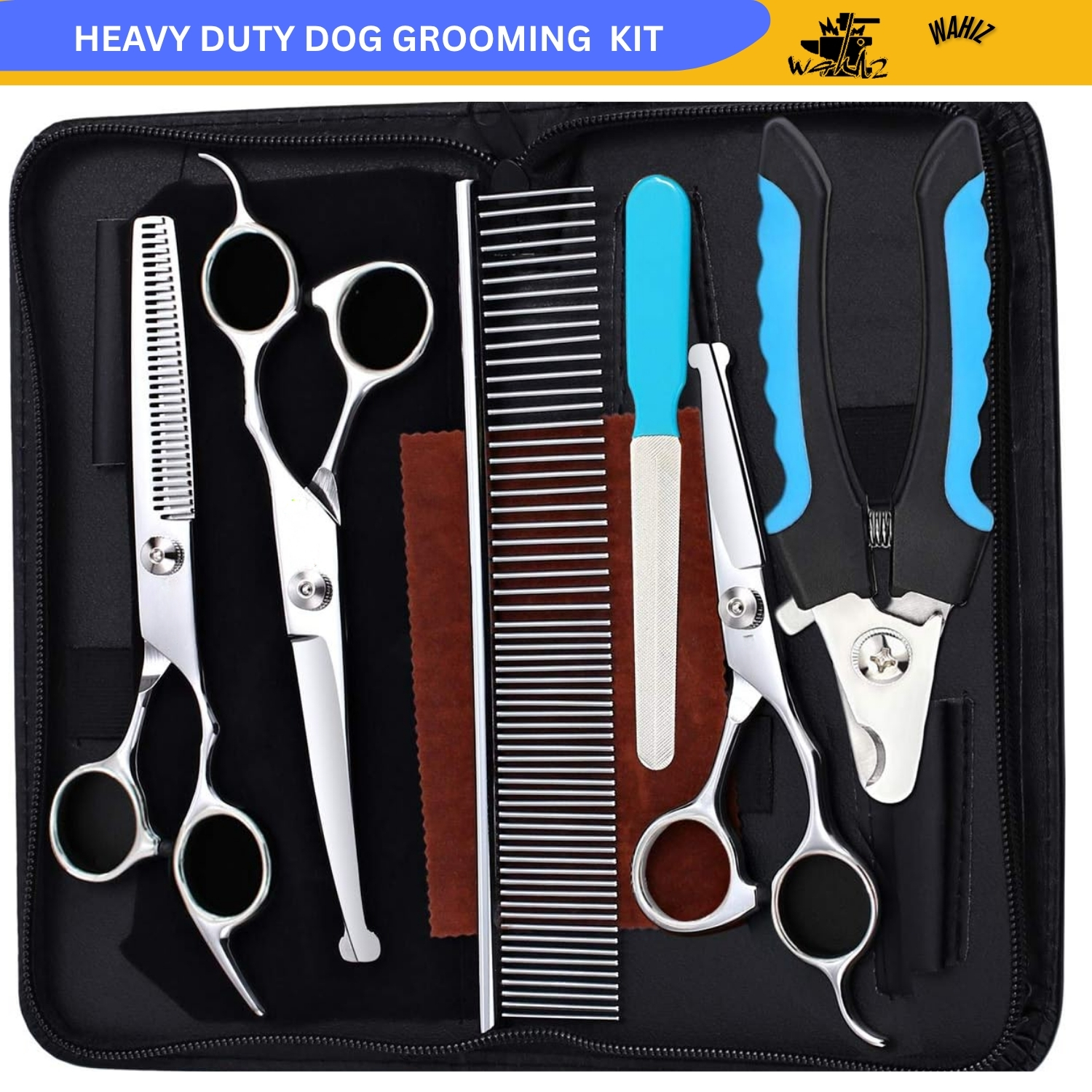 (WI-531) HEAVY DUTY DOG GROOMING SCISSORS KIT