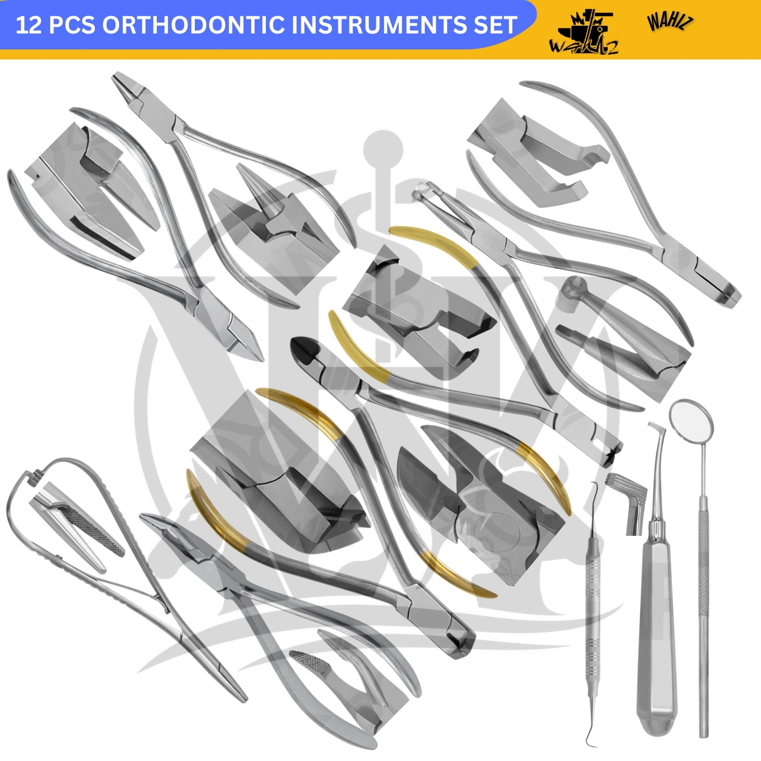 (WI-3267) 12 PCS ORTHODONTIC INSTRUMENTS SET