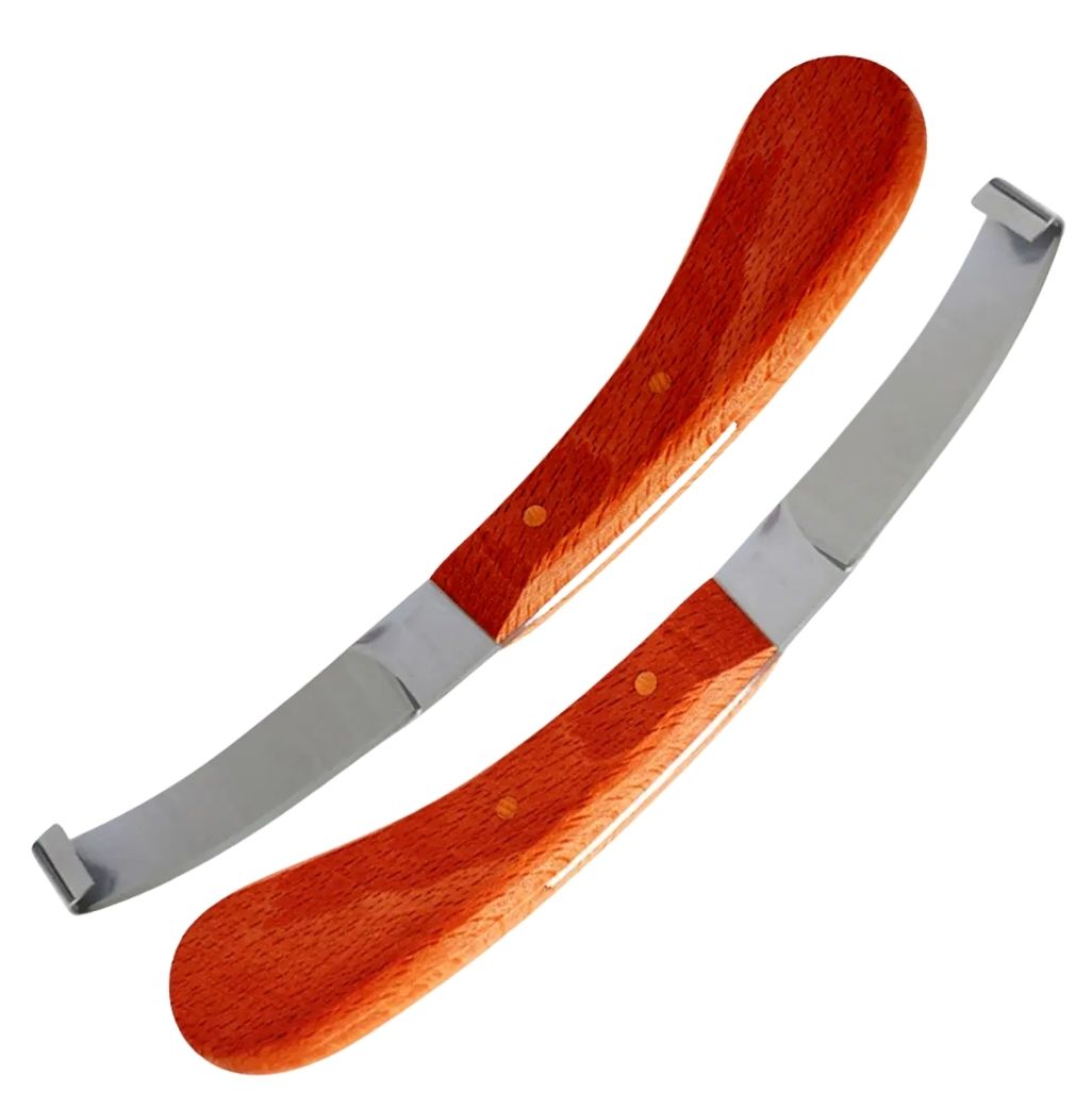 (WI-1244-L-R) HOOF KNIFE WIDE BLADE,MULTI COLOR HANDLE