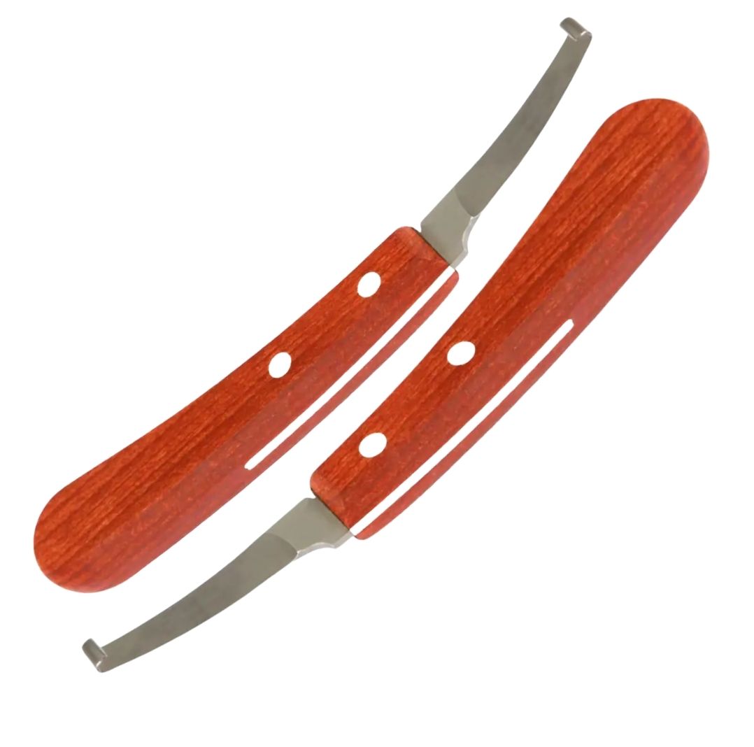 (WI-1245-L-R) HOOF NARROW BLADE,ROSEWOOD HANDLE